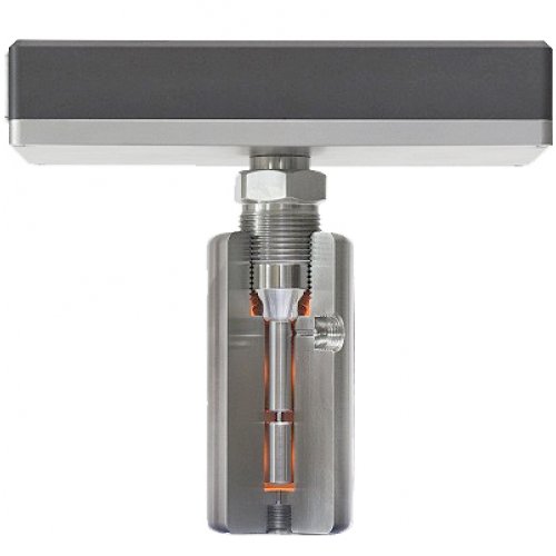 Hypervisc measuring a low volume of liquid in a measurement cell